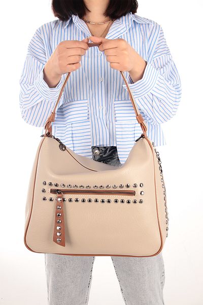 By Hakan Geanta de umar de dama din piele NERO - Model Lopez Mink, Nas Bag-811
