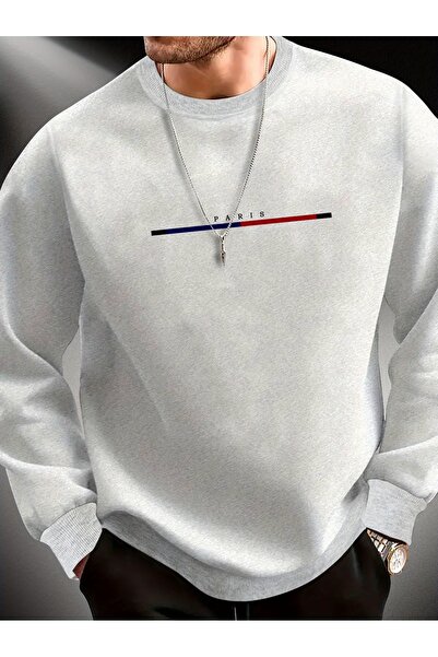 Lider Leather Hanorac imprimat cu gâtul în formă de O - Design elegant și con...