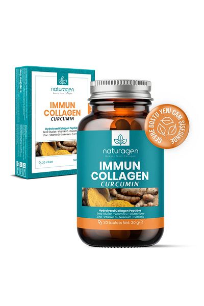 Naturagen 30 Tablets Immun Collagen Curcumin Glutathione Multivitamin