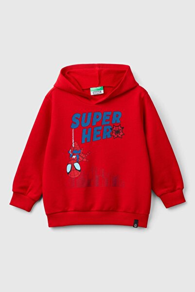 Benetton سويت شيرت بيبي بوي - أحمر