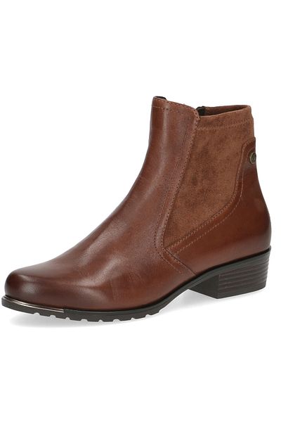 Caprice Damen Elegante Stiefelette 9-25307-43 Braun 303 Cognac Nappa Leder und Textil mit CAP Airmot./FB