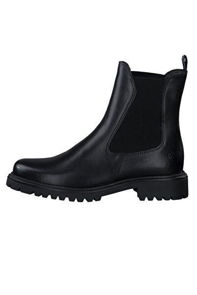 Tamaris Damen Elegante Stiefelette 1-25427-41 Schwarz 001 Černá Leder mit TOUCH-IT