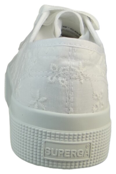 Superga Damen Nízké Sneaker 2740 Flower Sangallo Low Top S2148KW Weiß A0A Total White Textil
