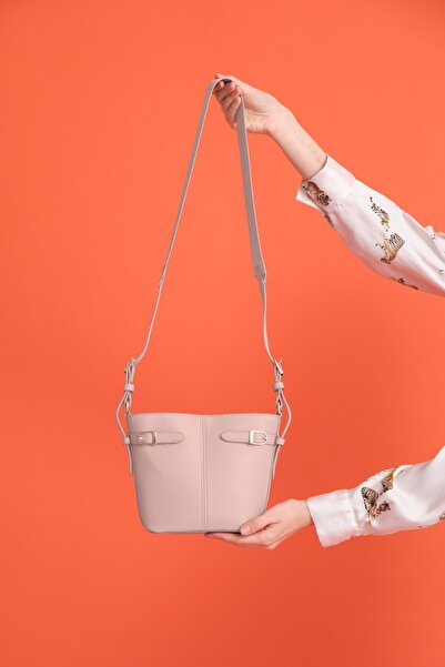 Garbalia Tokyo - Dusty Rose Women's Shoulder Bag with Strap, Wide Compartments and Zipper