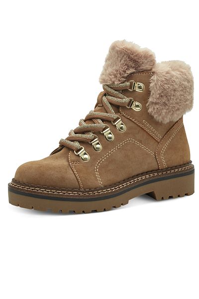 Tamaris Damen Elegante Stiefelette Winterschuhe 1-26264-43 Braun 310 Camel Kunstleder