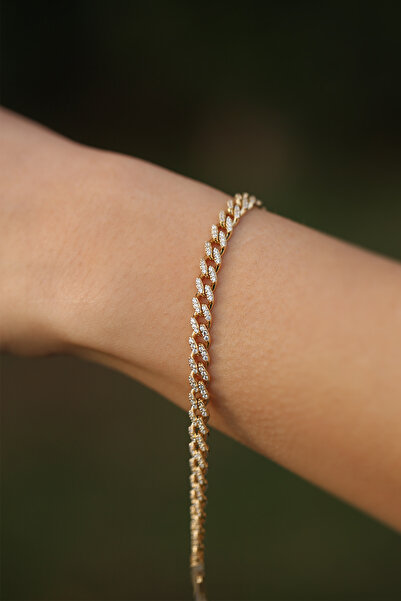 Çgk Çiğdem Gürel Kuyumculuk 14 Ayar Taşlı Gurmet Altın Bileklik