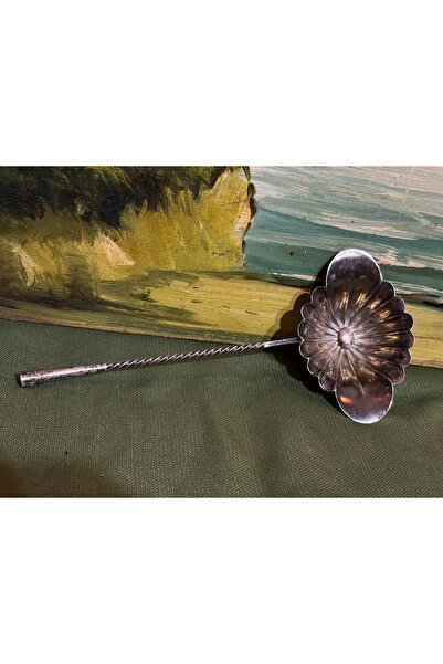 tayfuntufan antika koleksiyon Gümüş sos kepçesi 26 gram ağırlığında 20 cm boy...