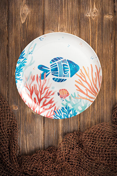 BOSSİO Fast 28cm 11-Inch Aquarium Fish Plate:Outdoor Beach Camping Picnic Decorative Serving