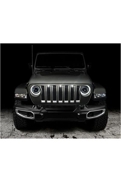 oracle طقم شبك LED لسيارة Jeep Wrangler JL 18-24 Pre-Runner Style، باللون الأبيض