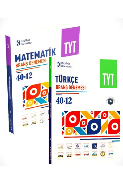 Krallar Karması Krallar  TYT Matematik 40 x 12  + Türkçe 40 x 12 Branş Deneme...