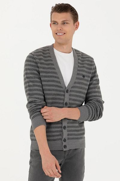 U.S. Polo Assn. Buttoned Thick Men's Cardigan