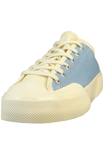 Superga Artifact 2432 S51285W – Low Sneaker Damen, Mehrfarbig A2O, Blau-Rosa Offwhite Leinen