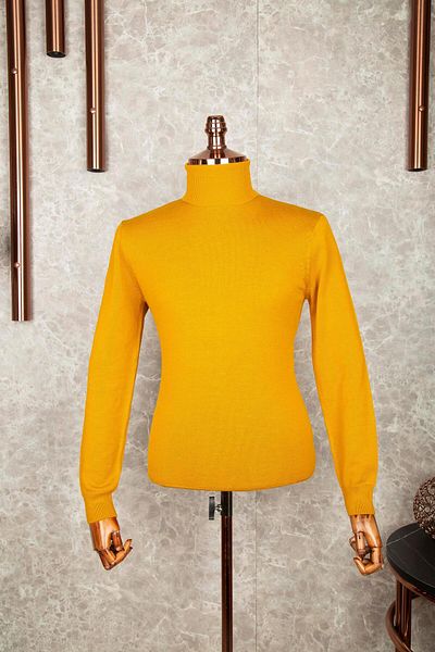 Suit Sartoria Full Turtleneck Knitwear Mustard Yellow
