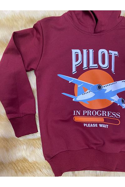 skycott Σετ παιδικής φόρμας με κουκούλα με στάμπα Pilot Text