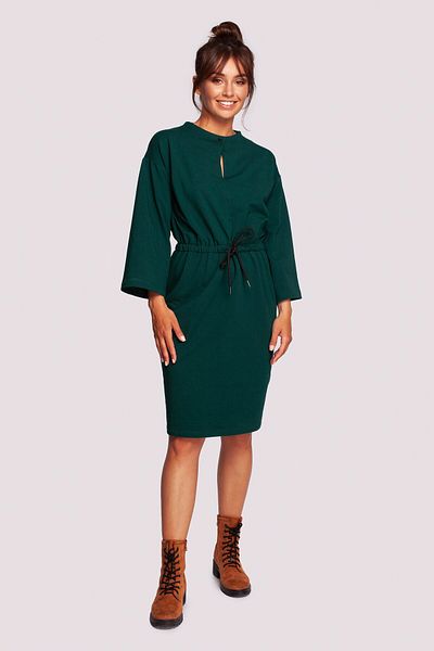 BEWEAR Dress with a waist tie and wide sleeves