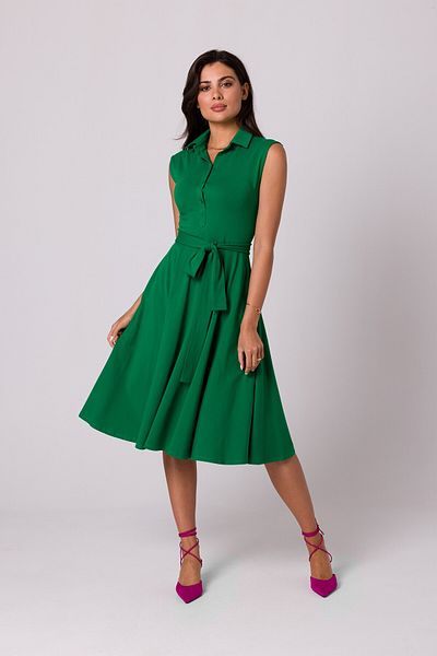 BEWEAR Cotton dress with a flared bottom