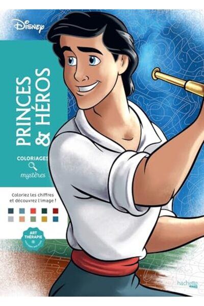 Hachette ألوان الألغاز ديزني - الأميرات والأبطال