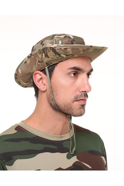 SINGLE SWORD Unisex Foldable Safari Jungle Trilby Cap