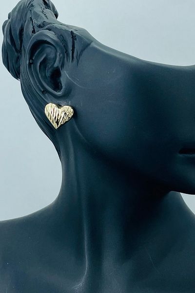 TRENDTAKI Small Line Heart Gold Plated 0122