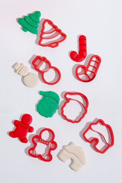 ChildGen New Year's Play Dough Mold Set - 6 Pieces