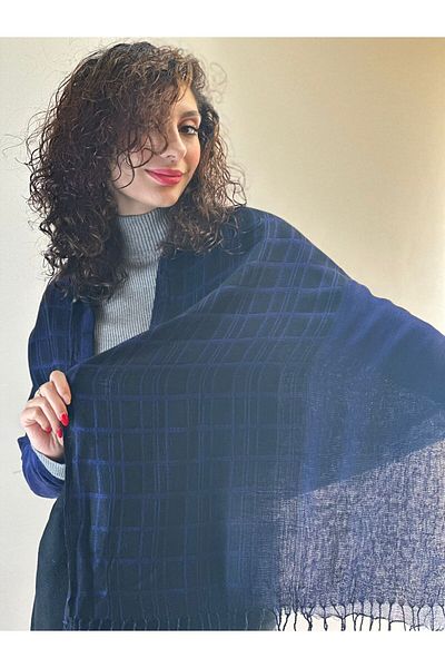Gönülden Tasarım ΚΑΡΟΤΕ ΤΕΤΡΑΓΩΝΟ Φουλάρι ΣΑΛΙ UNISEX 160X60 CM