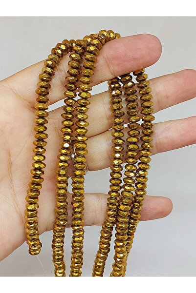 Yasamtohumu 3x6mm Hematit Perle za pranje - Kamena Oznaka (54670)