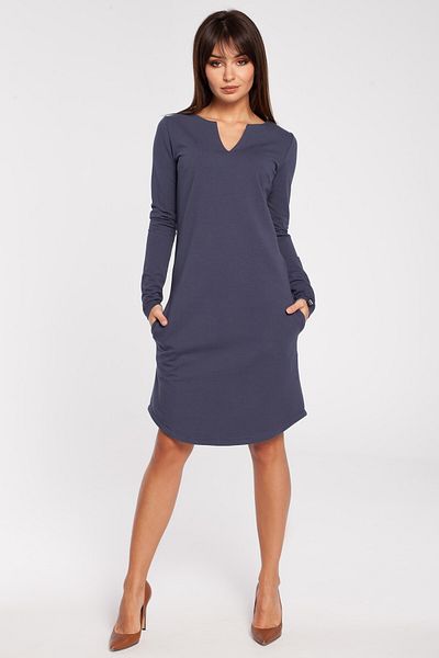 BEWEAR Classic dress with a neckline cutout