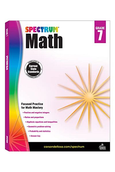 Spectrum Math Workbook Grade 7