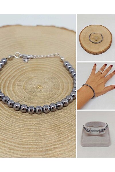 Yasamtohumu Narukvica od terahertz kamena 4mm (45204)