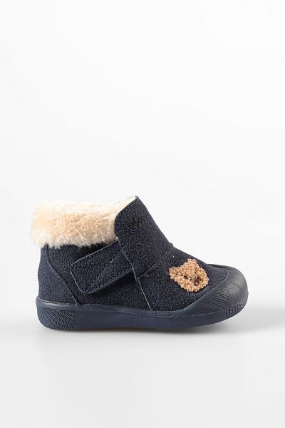 Vicco Kind Fur Men's First Step Navy Blue Boots