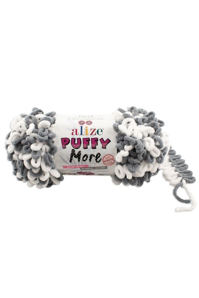 Alize Puffy More - Tek Yumak - Şişsiz Tığsız El Örgü İpi Süet Hissi - 6558