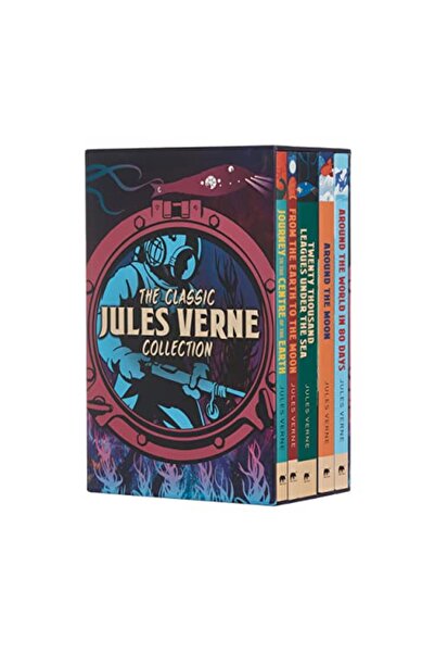 Arcturus Publishing The Classic Jules Verne Collection 5Volume Box Set Edition