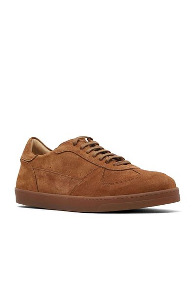 Bueno Shoes Мъжки маратонки от светло велур в кафяво 01me4600