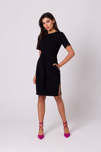 BEWEAR Cotton dress with a belt
