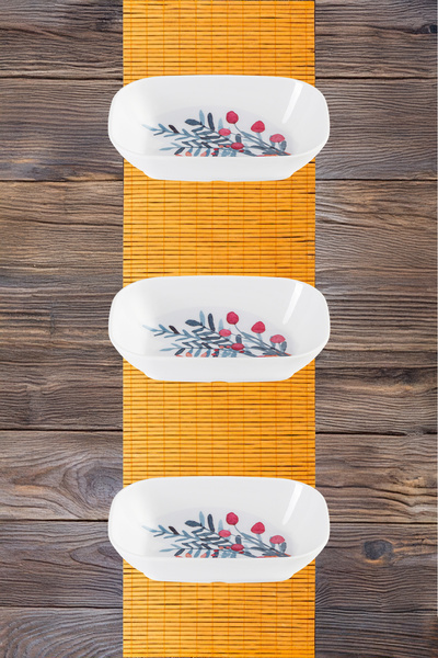 nazen Çerezlik 14cm 6"inch Denim Kiraz Meze Tabak:Outdoor Servis,Piknik Serpm...