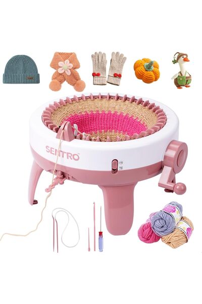 SENTRO Örgü Makinesi 40 İğne İlmek Orta Boy Kolay Örgü Çocuk ve Yetişkinler için