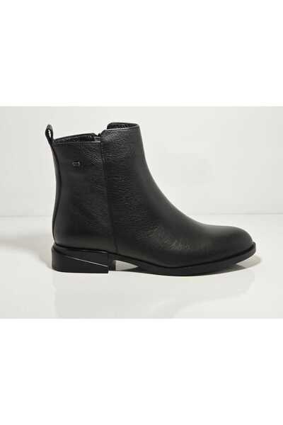 Castle Black Castleblack 27492-1 Siyah Kadın Kışlık Deri Bot