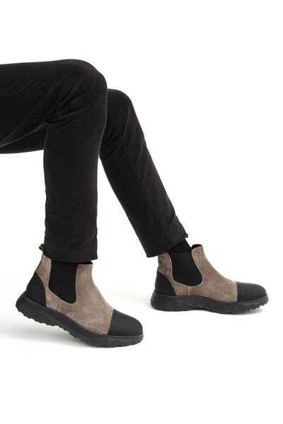 Tamer Tanca Ανδρικές μπότες casual από γνήσιο δέρμα 285 3384 Erk Boots Sk22/23