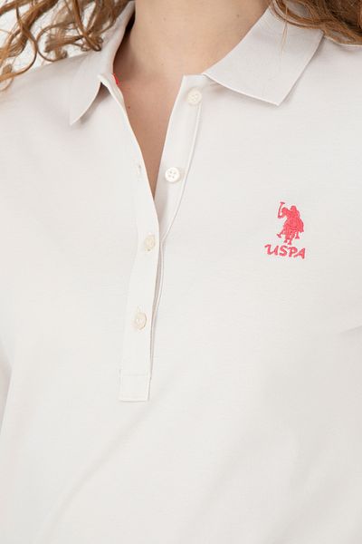 U.S. Polo Assn. Hanorac negru de bază cu gât polo de damă 1675677
