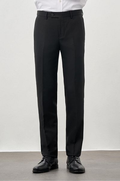 İmza Black Stretchy Side Pocket Slim Fit Classic Trousers 1003245209