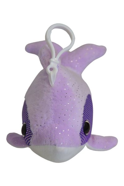 SELAY TOYS Purple Dolphin Plush Keychain - 1497