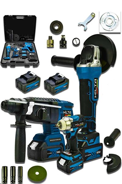 Hilta Power Alman X-TORQ 999 VF Çelik Şanzıman Pro 3 LÜ Set Kırıcı Delici Hil...