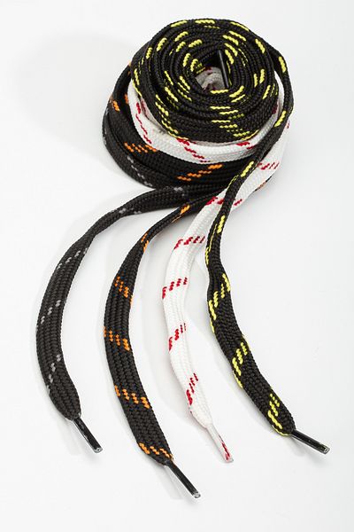 TexFoot Flat Polyester Striped Sneakers and Boots Laces 120 cm