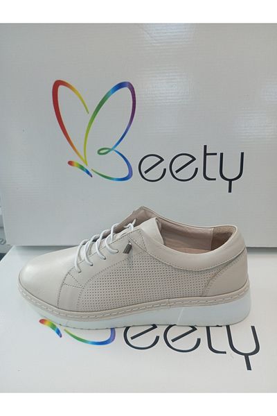 Beety 5277-1 pantofi ortopedici de zi cu zi din piele naturală bej