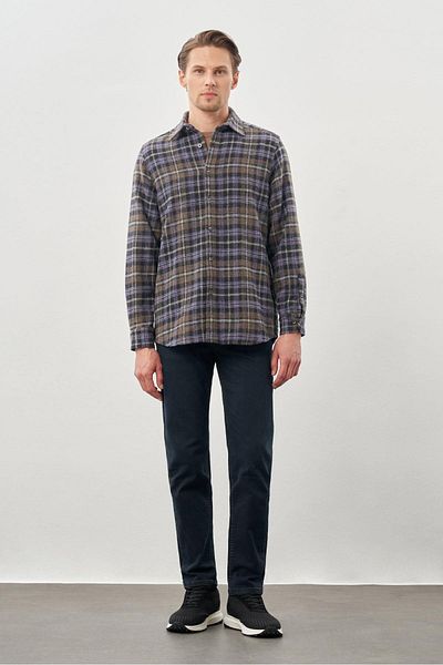 İmza Μαλακός γιακάς - Μακρυμάνικο πουκάμισο Casual Comfort Fit χωρίς τσέπες 1004245227