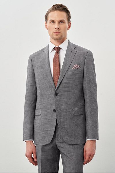 İmza Self-Mono Collar Double Slit Comfort Fit Classic Suit 1001245162