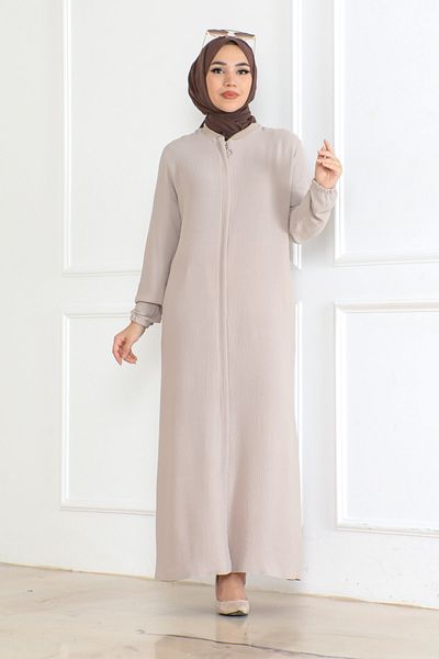 OKTAYUSTA COLLECTİON Sade Daily Full Length Κρυφό Μπεζ Φεράκι