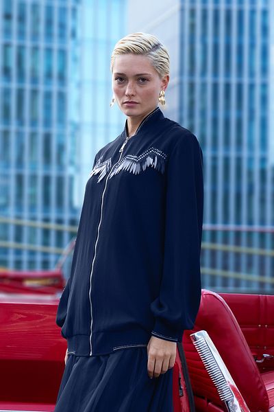 Missemramiss Disegno Bomber Jacket με αξεσουάρ 4600 Σκούρο Μπλε