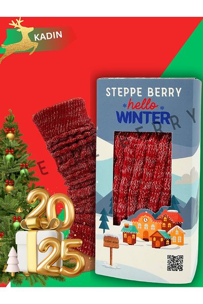 STEPPE BERRY Women's New Year's Boxed Glittery Leggings Socks