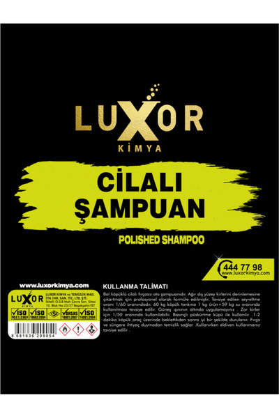 Luxor Kimya Gold Serisi Cilalı Oto Şampuanı Oto Yıkama Köpüğü 473 ml